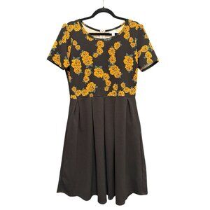 LuLaRoe Amelia Large Floral Black - Size XL